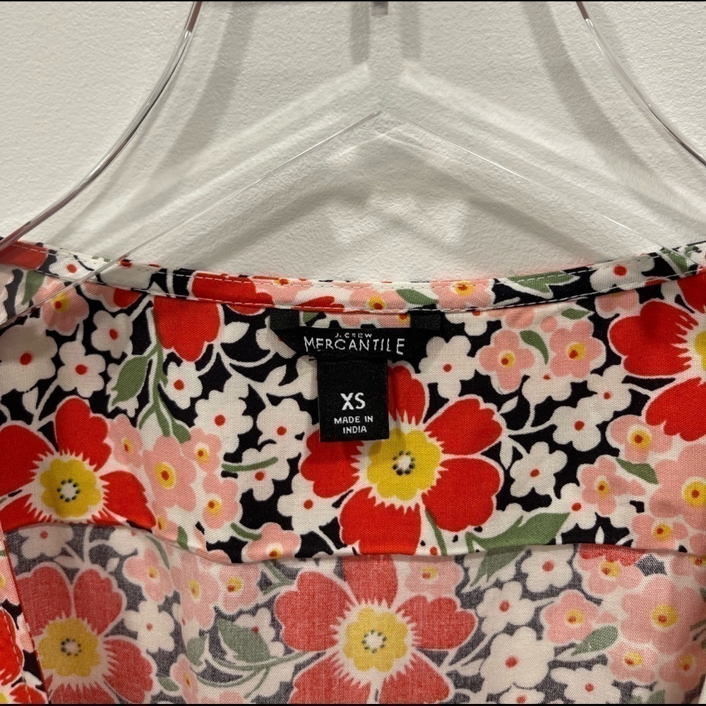 J. Crew True Wrap Floral Midi Dress J4557 - Picture 3 of 8